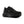 Black running shoe on a white background