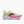 Light yellow and pink running shoe with 'Brooks' branding on a white background