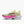 Light yellow and pink running shoe with 'Brooks' branding on a white background