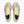 Light yellow and pink running shoe with 'Brooks' branding on a white background