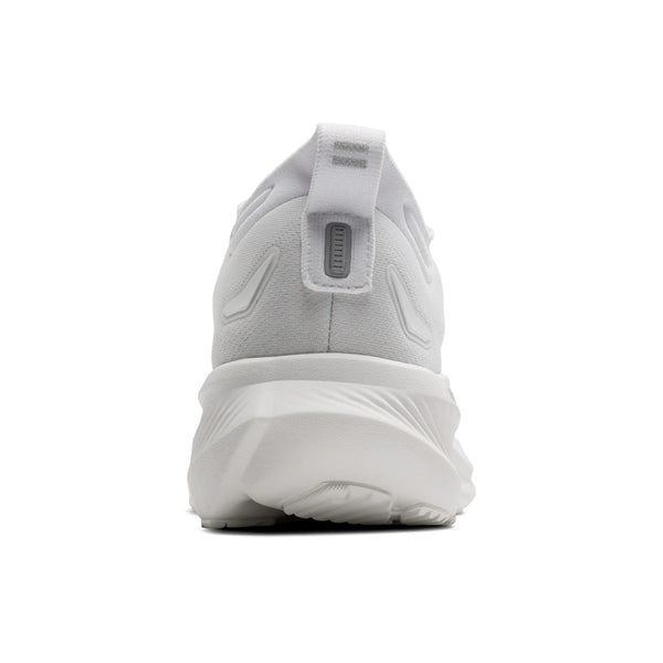 White athletic shoe on a white background