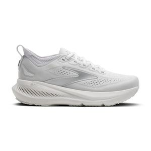 Gray athletic shoe on a white background
