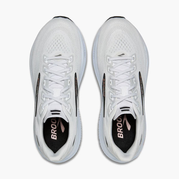 White laces are used to match the upper. 