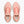 Pair of pink running shoes on a white background