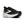 Black and white running shoe with Brooks logo on a white background