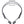 Gray neckband headphones with a size comparison label on a white background
