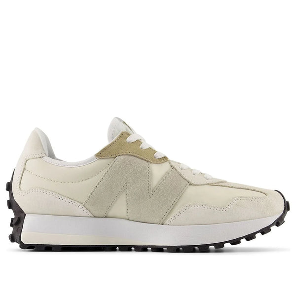 Beige sneaker with white sole on a white background