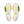 Top-down view of a pair of running shoes with a white and pale yellow knit upper, bright yellow accents, and black logo details on a white background.