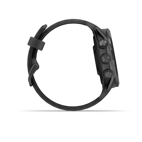 Black smartwatch on a white background