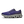 Purple running shoe with a white sole on a white background