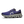 Purple running shoe with white sole on a white background
