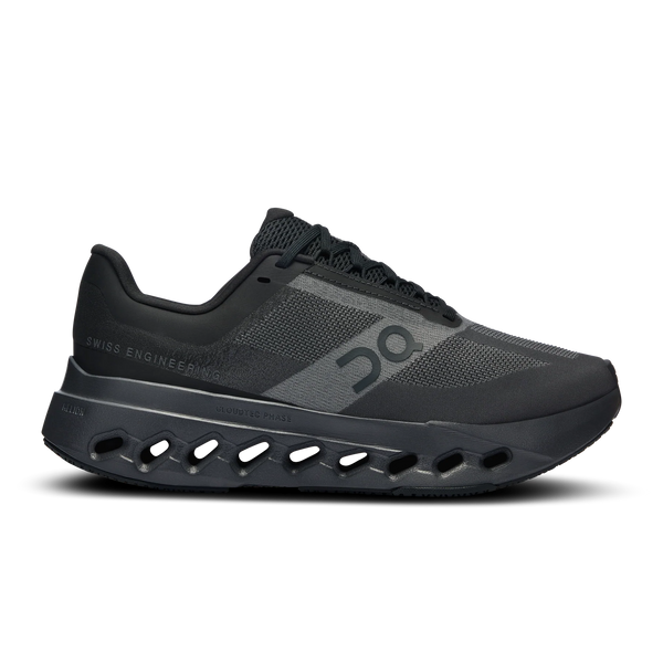 The women's Cloudsurfer next has lots of cutouts ni the midsole that help with propulsion adn cushion.