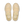 A pair of light cream/beige athletic sneakers shown from a top-down view on a solid white background. The shoes feature a breathable mesh upper, matching laces, and a thick cushioned sole, with the brand logo 'on' visible on the tongue and insole.