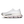 White running shoe with red accents on a white background