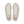 A pair of off-white and beige chunky sneakers shown from a top-down view on a solid white background.