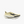 Yellow running shoe with black logo on a white background