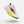 Pink and green running shoe on a white background