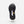 Black shoe sole with tread pattern on a white background
