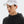 Person wearing a black hoodie and white cap with a logo on a light gray background