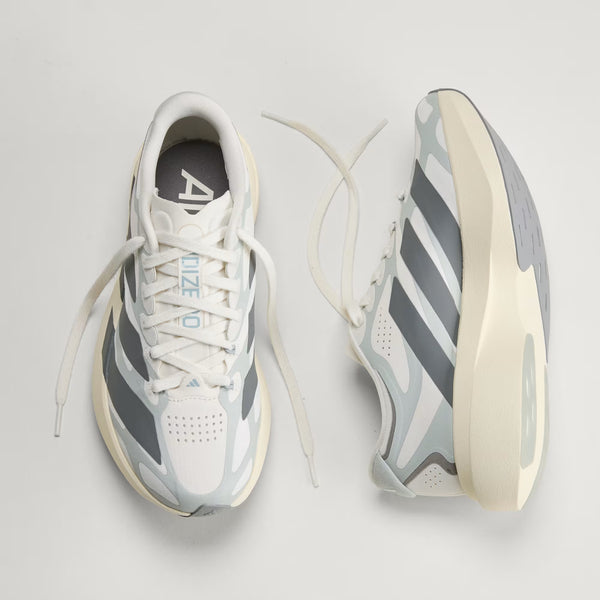 A pair of women's adidas shoes what show all aspects of the shoe.