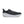 Women's Altra black running shoe with white sole on a white background.