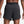 Black running shorts with Nike branding on a white background