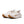 This pair of running shoes has a white upper and a rubber outsole.