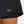 Black athletic shorts with a Nike logo on a neutral background