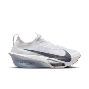 This very fast racing shoe from Nike has a large Swoosh on the lateral side.