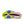 Colorful Nike running shoe sole with purple, green, and pink accents on a white background.