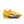 Brightly colored running shoe with a prominent brand logo on a white background.