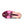 Pink and beige athletic shoe sole on a white background