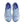 Light blue laces are used on this shoe. 