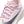 Pink running shoe with white laces and 'Nike Zoom Fly' branding on a white background