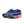 Blue and red running shoes with Nike logo on a white background