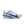 White running shoe with blue swoosh logo on a white background.
