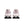 White running shoes with blue accents on a white background