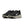 A pair of black Nike Vomero 18 running shoes with a white Nike logo on a white background.