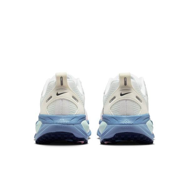 Pair of Nike sneakers shown from the back on a white background