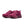 A pair of pink running shoes with Nike logo on a white background.