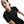 Person wearing a black Nike t-shirt on a white background