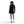 Person wearing a black athletic outfit with neon green socks and shoes on a white background