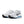 White running shoes with blue accents on a white background.