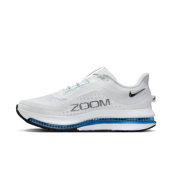The medial side of this Nike pegasus Premium shoe has the word ZOOM written.