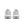White sneakers with a focus on heel design on a white background.