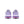 This women's Niek shoe is a barely purple color and has a small swoosh on the medial side of the shoes near the heel.