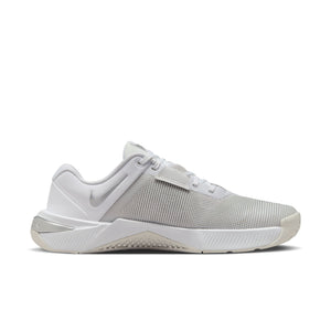 White athletic shoe on a white background.