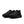Black running shoes with a Nike logo on a white background.