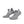Pair of gray ankle socks on a white background