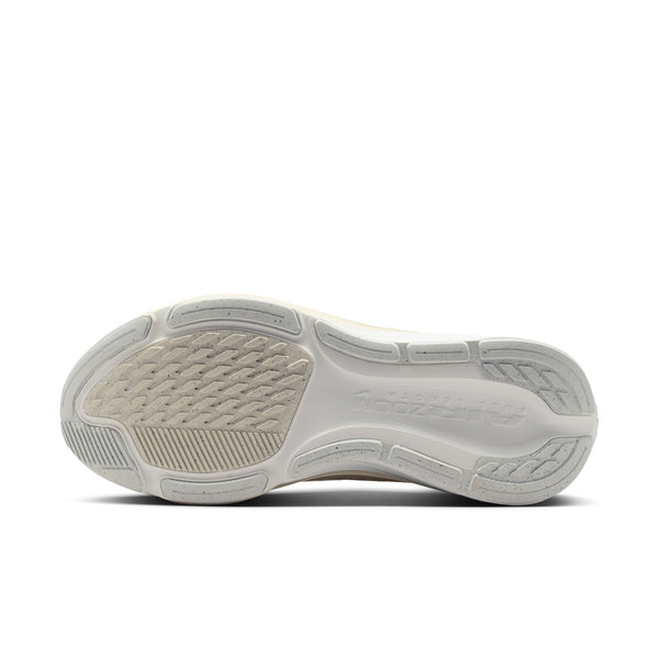 White athletic shoe sole on a white background